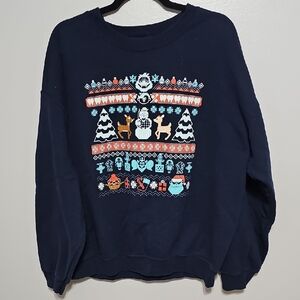 Navy Blue Rudolph XL Christmas Sweatshirt